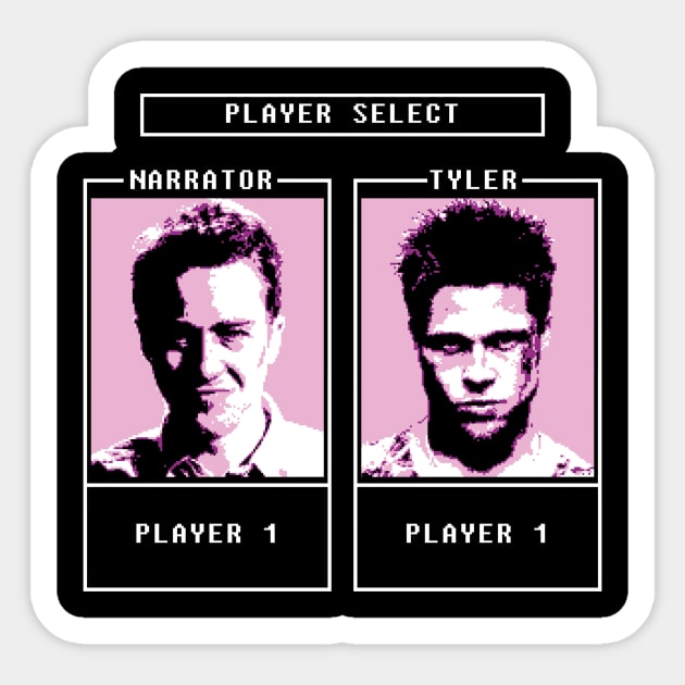 Fight Club: Player Select Sticker by dutyfreak